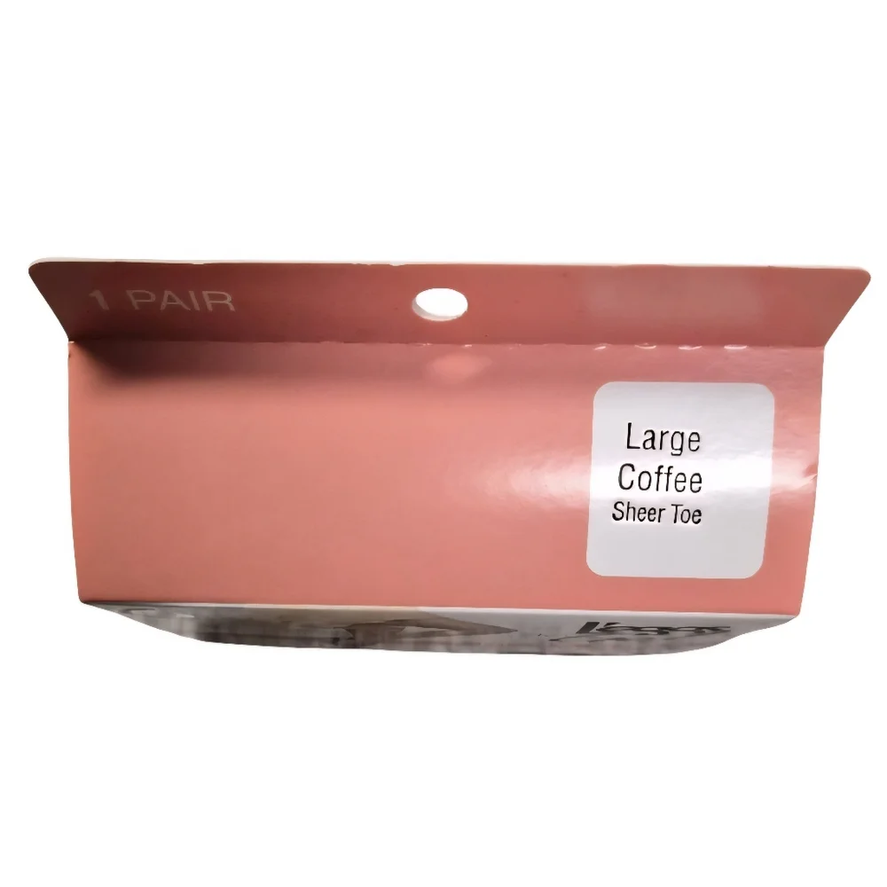 L’eggs To Go Ultra Sheer Pantyhose – Large Coffee Sheer Toe – 3 Pack -New In Box